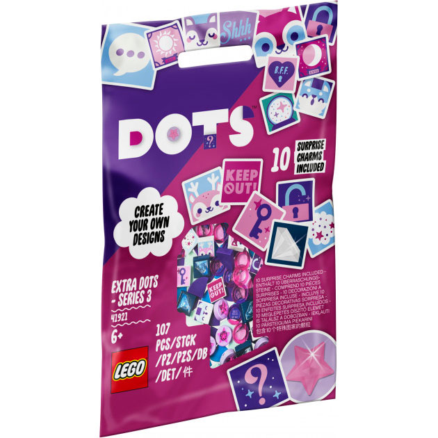 

Конструктор LEGO DOTS Дополнительные элементы серия 3 3107 деталей (41921), DOTS Дополнительные элементы серия 3 41921