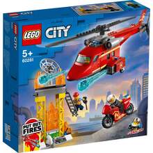 Конструктор LEGO City Спасательный пожарный вертолёт 212 деталей (60281)