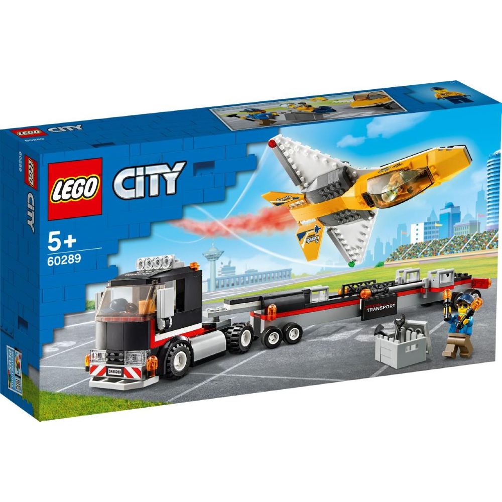 

Конструктор LEGO City Транспортировка самолёта на авиашоу 281 деталь (60289), City Транспортировка самолёта на авиашоу 60289