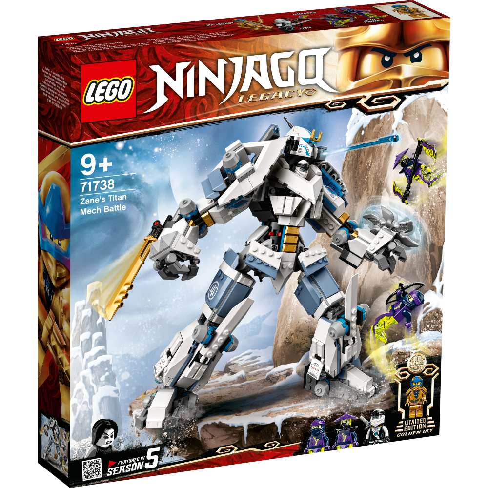 

Конструктор LEGO Ninjago Битва с роботом Зейна 840 деталей (71738), Ninjago Битва с роботом Зейна 71738