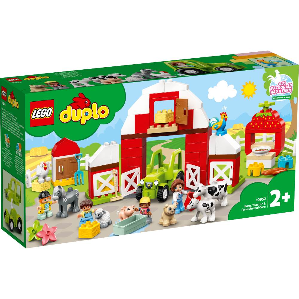 

Конструктор LEGO Duplo Трактор, дом и животные 97 деталей (10952), Конструктор Duplo трактор, будиночок і тварини