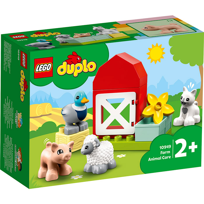 

Конструктор LEGO Duplo Town Уход за животными на ферме 11 деталей (10949), Конструктор Duplo Догляд за тваринами на фермі