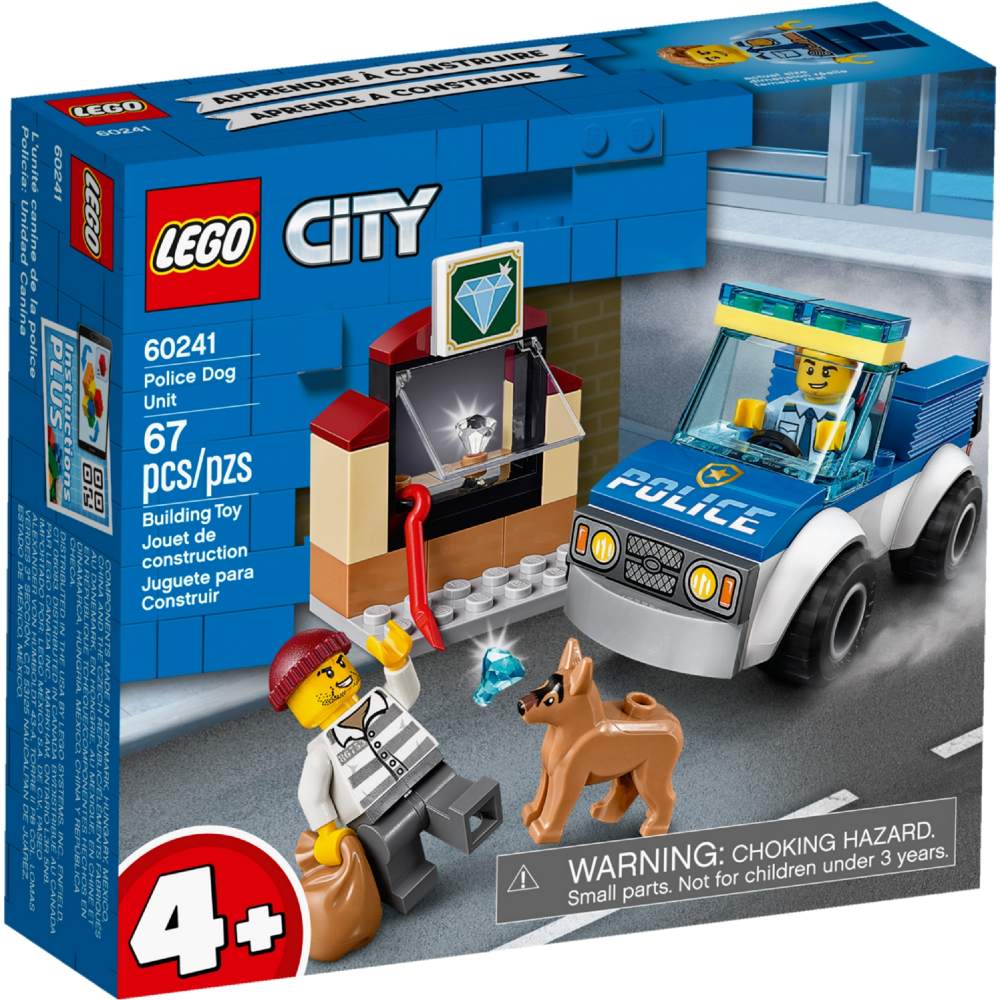 

Конструктор LEGO City Police Полицейский отряд с собакой 67 деталей (60241), Конструктор City Поліцейській загін із собакою