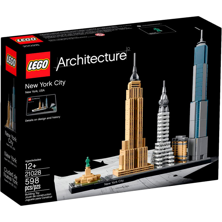 Конструктор LEGO Architecture Нью-Йорк 598 деталей (21028)