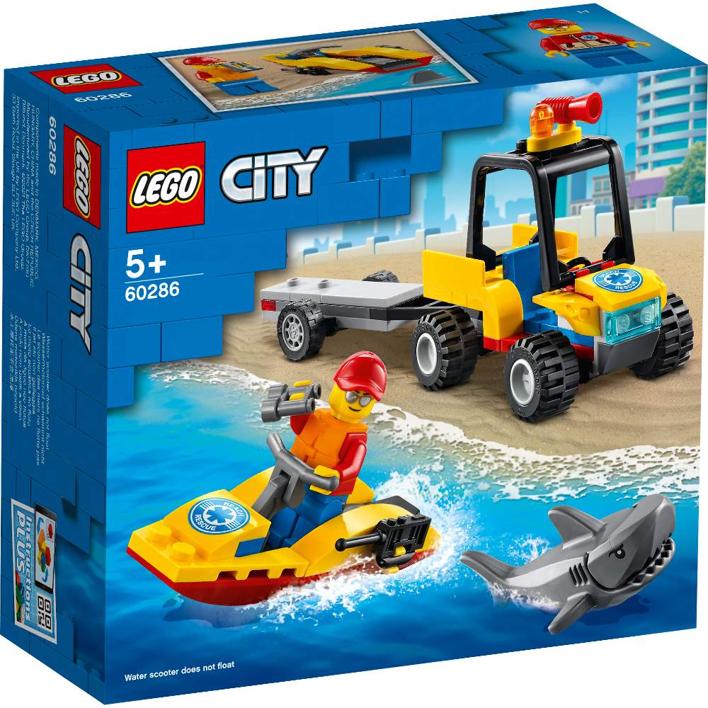 

Конструктор LEGO City Great Vehicles Вездеход пляжных спасателей 79 деталей (60286), Конструктор City Пляжний рятувальний всюдихід