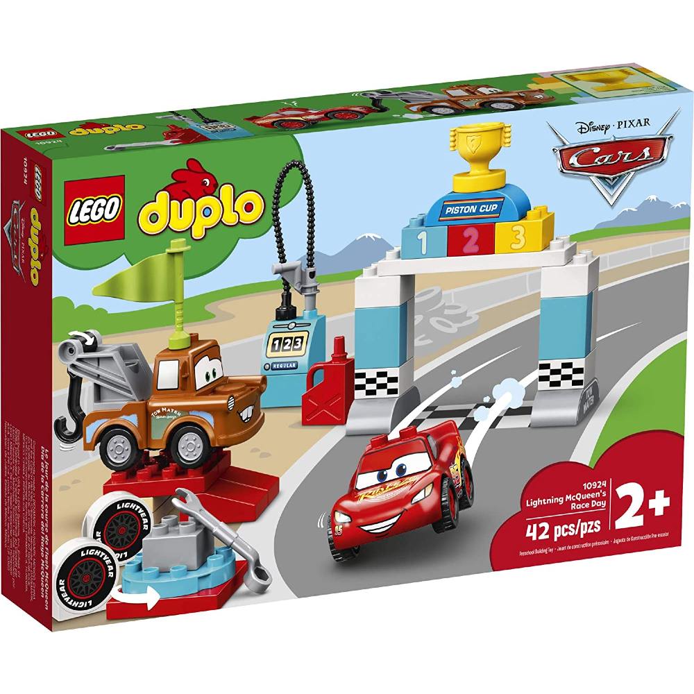

Конструктор LEGO Duplo День гонки Молнии Мак-Квина 42 детали (10924), Конструктор Disney День перегонів Блискавки