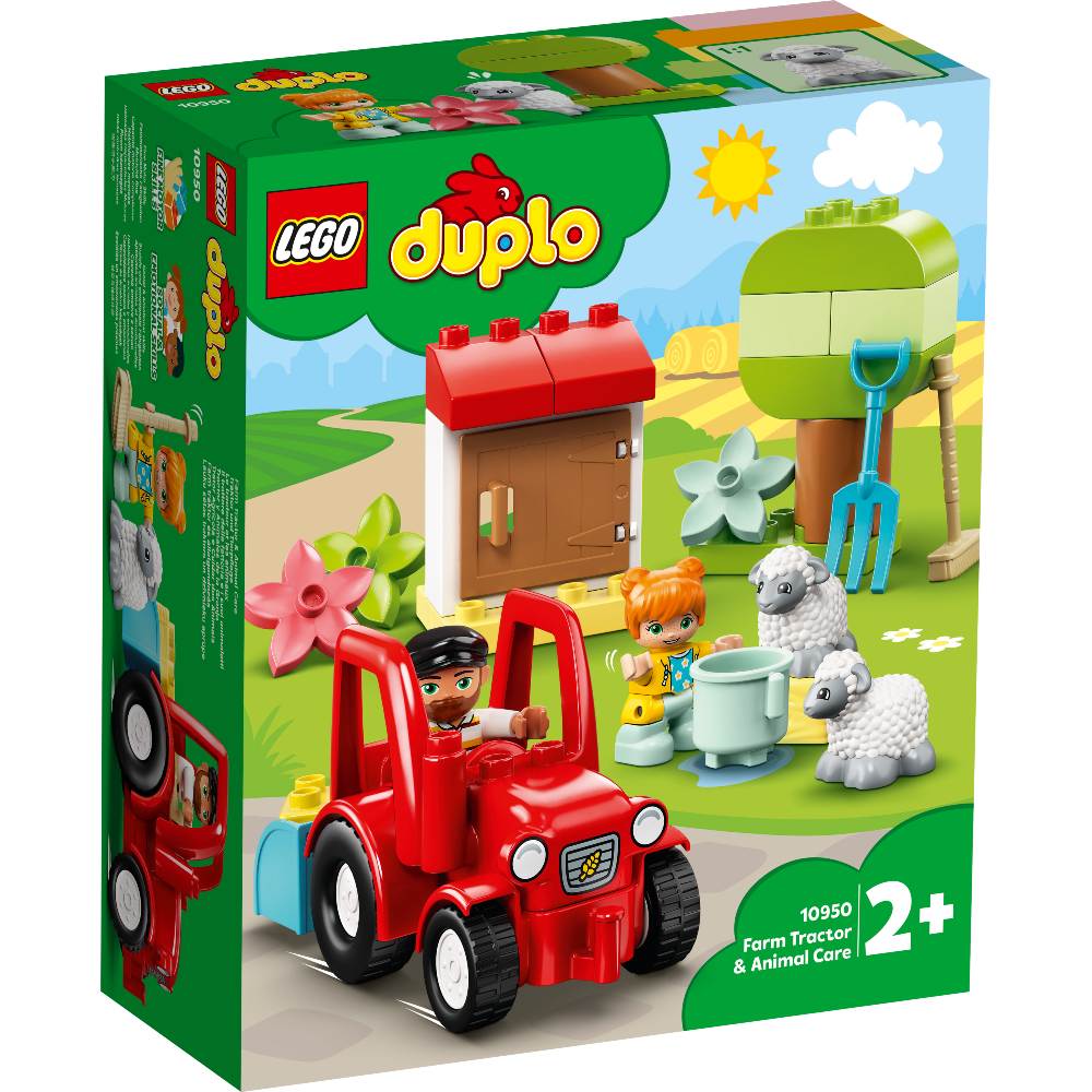 Конструктор LEGO DUPLO Трактор і догляд за тваринами 27 деталей (10950)