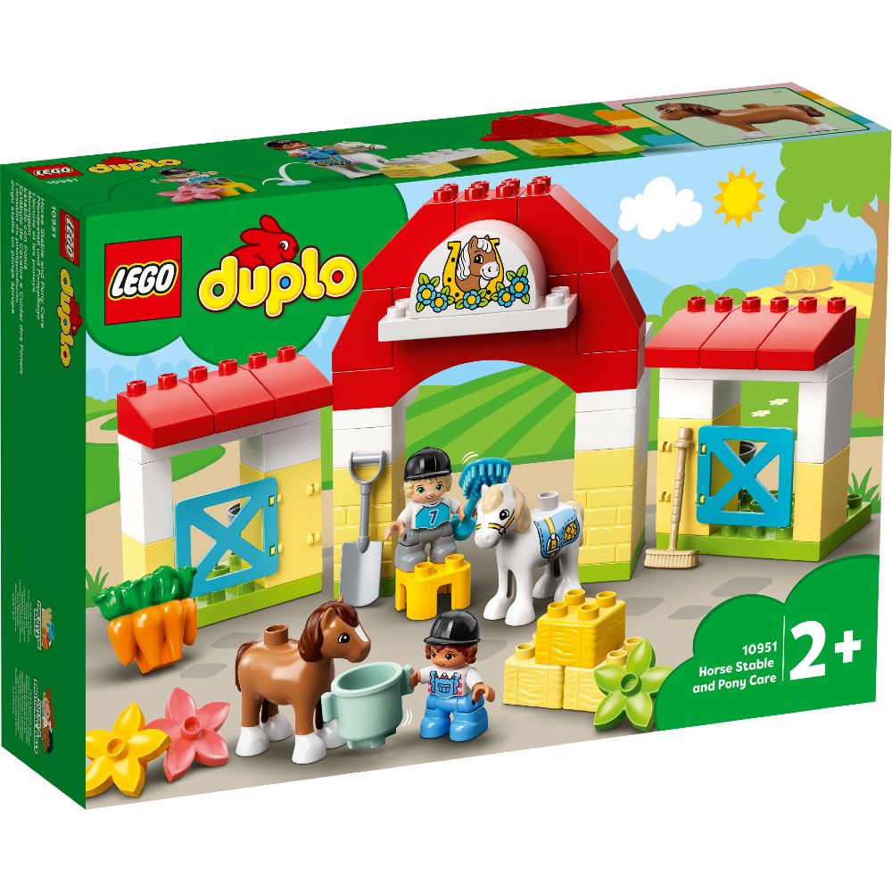 

Конструктор LEGO Duplo Конюшня для лошади и пони 65 деталей (10951), Конструктор Duplo Стайня і догляд за поні