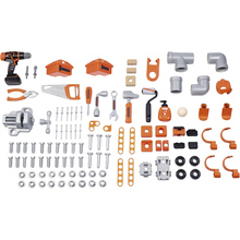 Игровой набор SMOBY Блэк + Деккер Мега Мастерская 3 в 1 100 аксессуаров (360726)