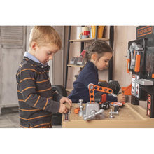 Игровой набор SMOBY Блэк + Деккер Мега Мастерская 3 в 1 100 аксессуаров (360726)