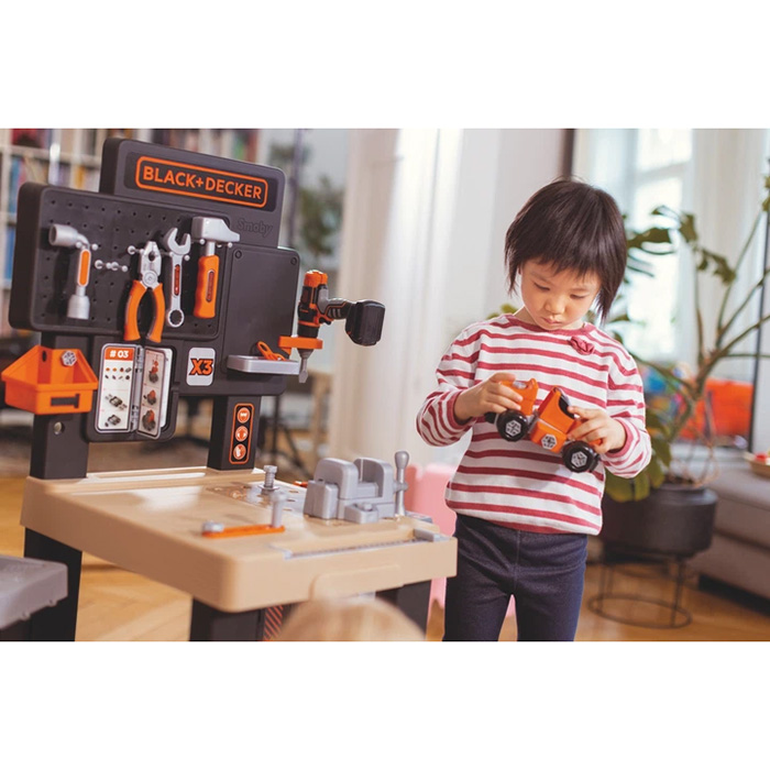Внешний вид Игровой набор SMOBY Блэк + Деккер Мега Мастерская 3 в 1 100 аксессуаров (360726)