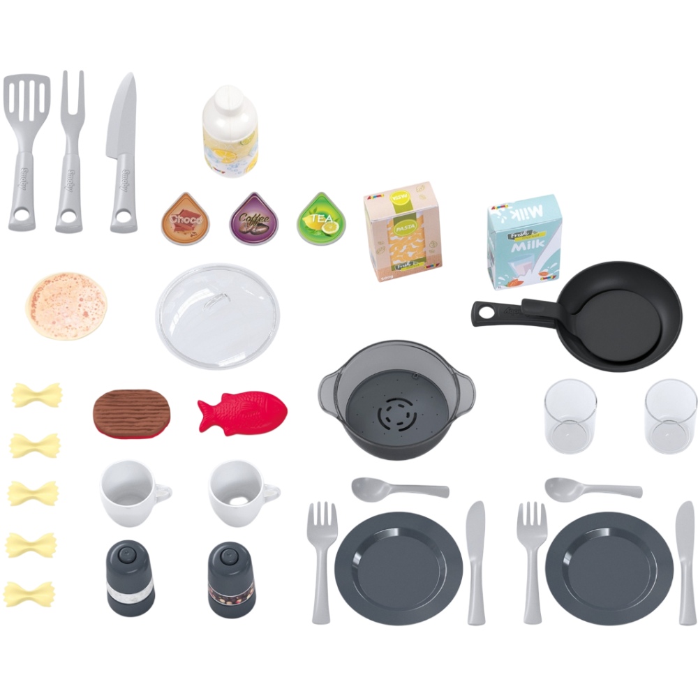 Детская кухня SMOBY Tefal Studio Kitchen XL Bubble (311053) Дополнительно Функция Magic Bubble (эффект кипения); Работает от 3 батареек LR03, которые не входят в комплект