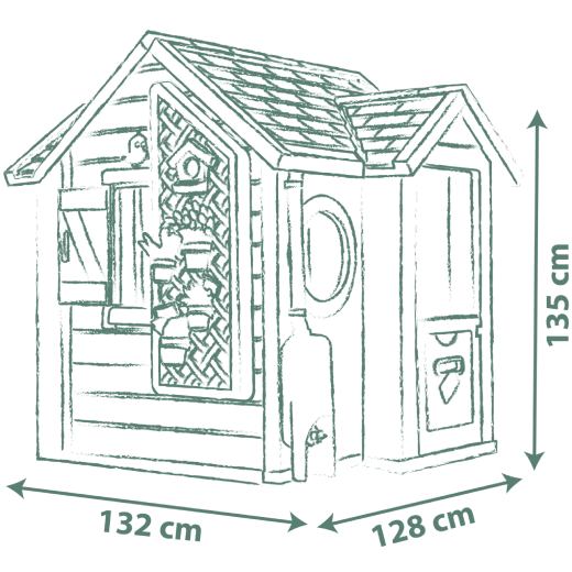 Внешний вид Игровой домик Smoby Toys Life Садовый с кашпо и кормушкой (7600810408)