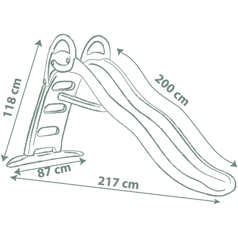 Горка Smoby Life Funny Slide с водным эффектом Веселая волна Green (7600820405) Возраст от 2 лет