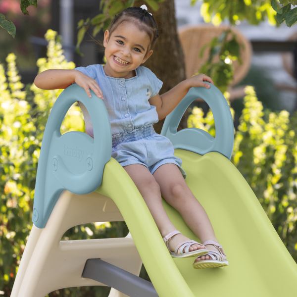 Горка Smoby Life Funny Slide с водным эффектом Веселая волна Green (7600820405) Дополнительно максимальная нагрузка: 50 кг; можно присоединить подачу воды и создать водное развлечение