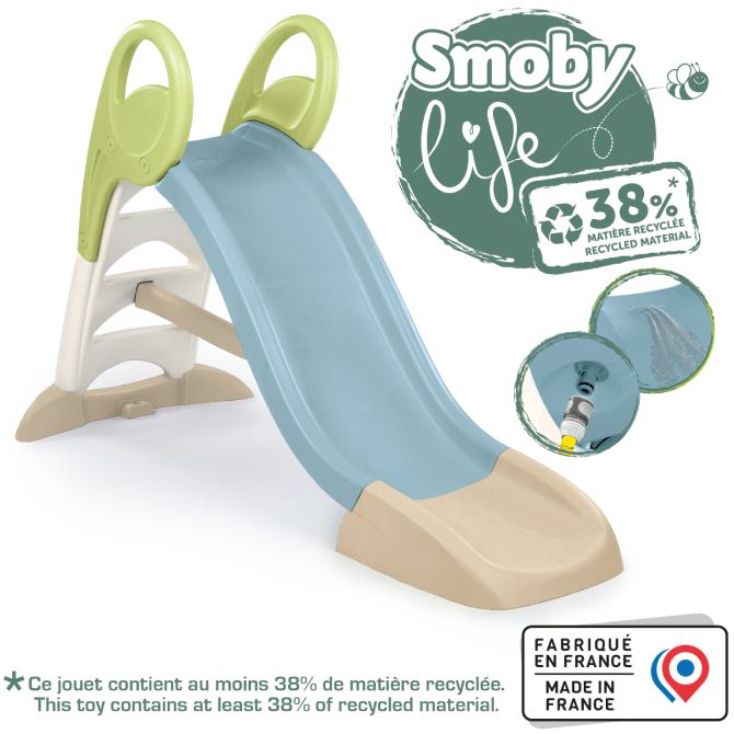 Горка Smoby Life GM Slide с водным эффектом (7600820509) Дополнительно максимальная нагрузка: 50 кг; можно присоединить подачу воды и создать водное развлечение