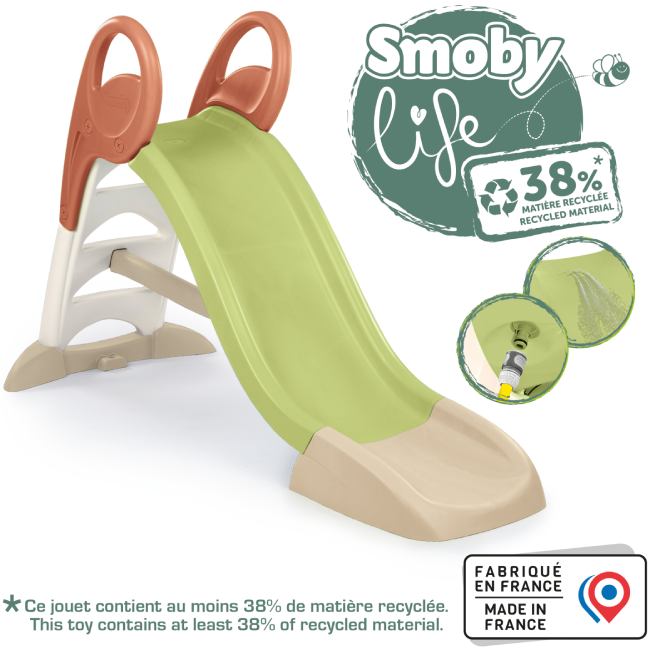 Горка Smoby Life KS Slide с водным эффектом (7600820510) Дополнительно максимальная нагрузка: 50 кг; можно присоединить подачу воды и создать водное развлечение