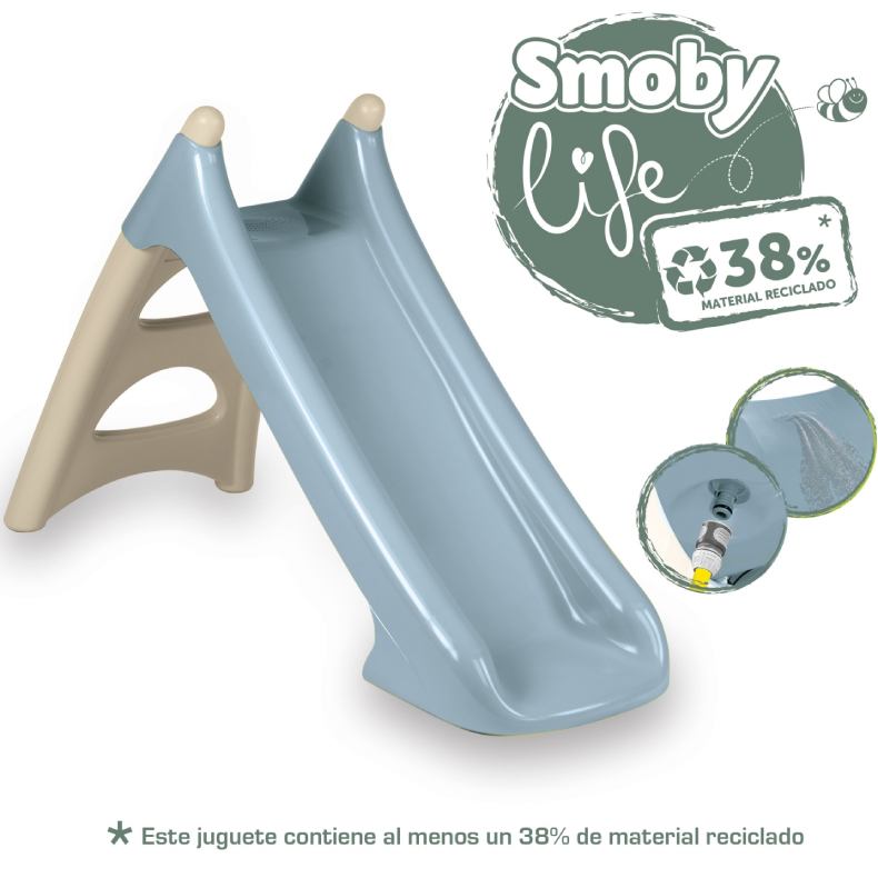 Гірка Smoby Life Slide XS з водним ефектом Blue (7600820630) Додатково максимальне навантаження: 50 кг; можна приєднати подачу води та створити водну розвагу
