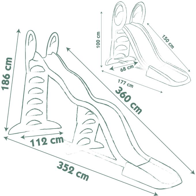Горка Smoby Life Toboggan Super Megagliss slide 2 в 1 (7600820201) Для кого универсально