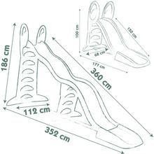 Горка Smoby Life Toboggan Super Megagliss slide 2 в 1 (7600820201)