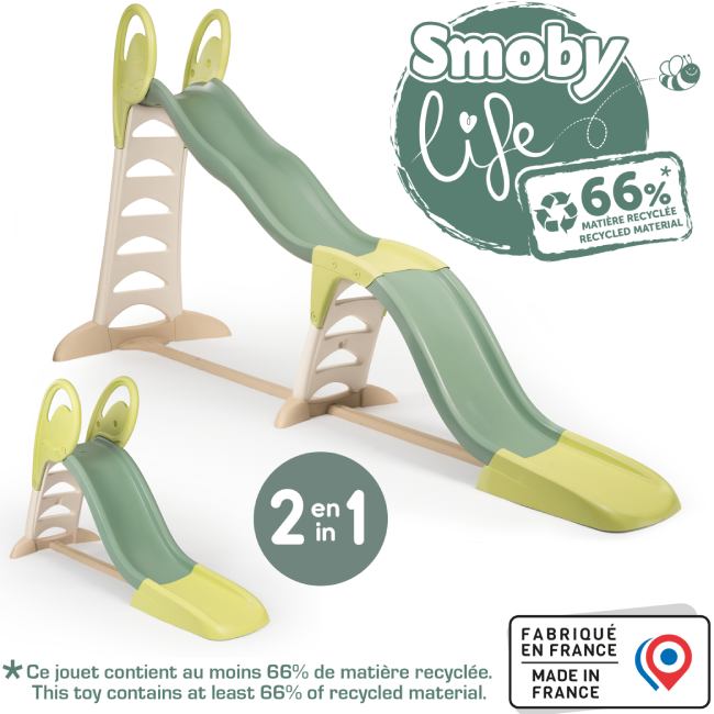 Горка Smoby Life Toboggan Super Megagliss slide 2 в 1 (7600820201) Дополнительно высота горки: 186 см; длина горки: изменяется от 170 см до 360 см; максимальная нагрузка: 50 кг; можно присоединить подачу воды и создать водное развлечение