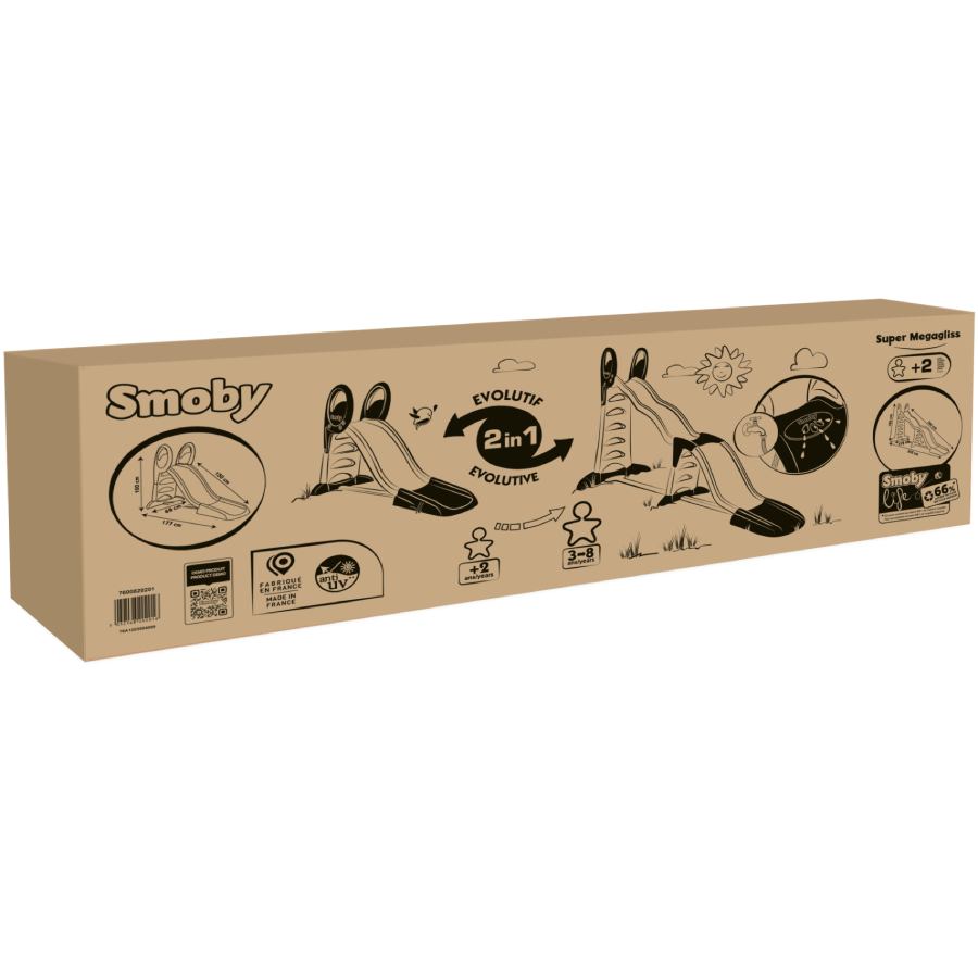 Внешний вид Горка Smoby Life Toboggan Super Megagliss slide 2 в 1 (7600820201)