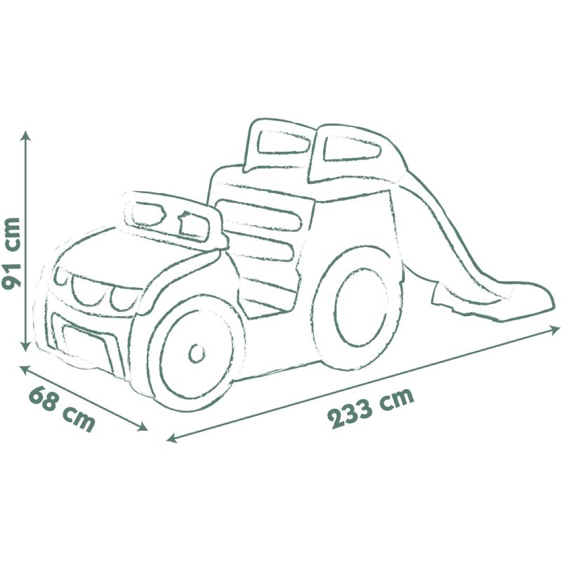 Игровой комплекс SMOBY Life Adventure Car Автомобиль путешественника с горкой и песочницей (7600840207) Для кого универсально
