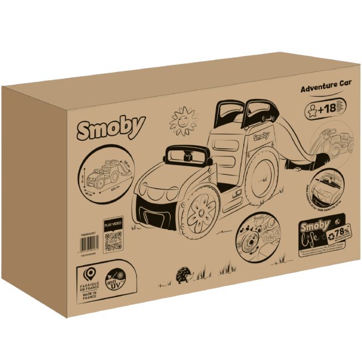 Внешний вид Игровой комплекс SMOBY Life Adventure Car Автомобиль путешественника с горкой и песочницей (7600840207)