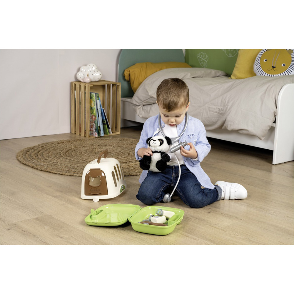 Игровой набор SMOBY Тележка для ухода за животными с пандой (340405) Для кого универсально
