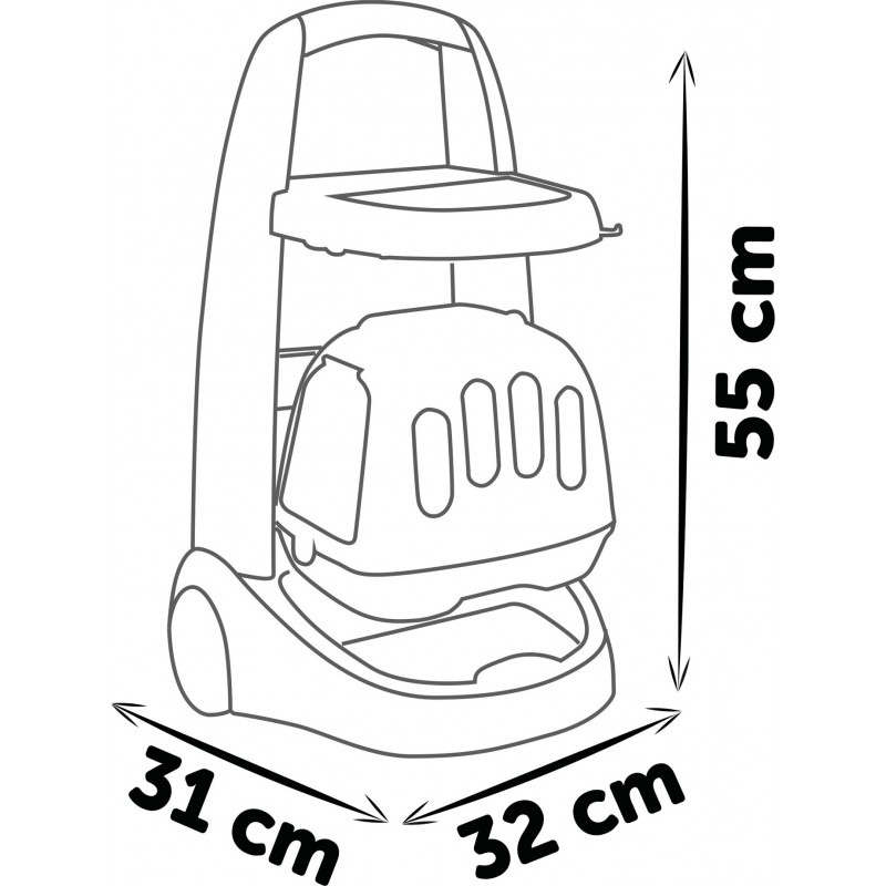 Покупка Игровой набор SMOBY Тележка для ухода за животными с пандой (340405)