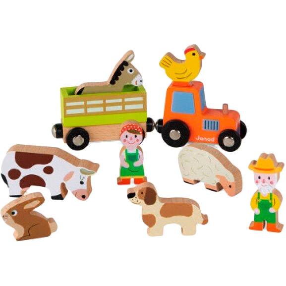 Ігровий набір JANOD Ферма з тваринами 3D (J08577) Тип тварини
