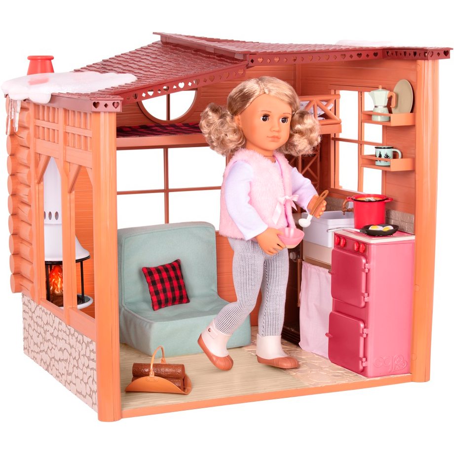 Игровой набор OUR GENERATION Дом Cozy Cabin (BD37961) Материал пластик