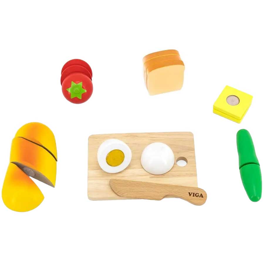 Игровой набор VIGA TOYS Игрушечные продукты Завтрак (44541)