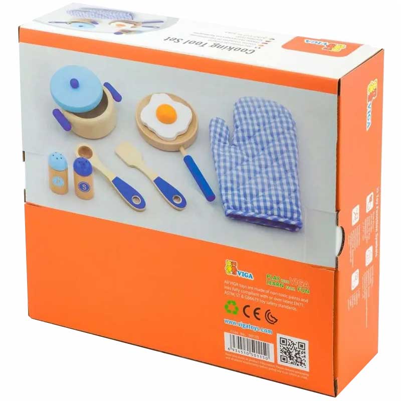 Ігровий набір VIGA TOYS Маленький кухар блакитний (50115) Вік від 2 років