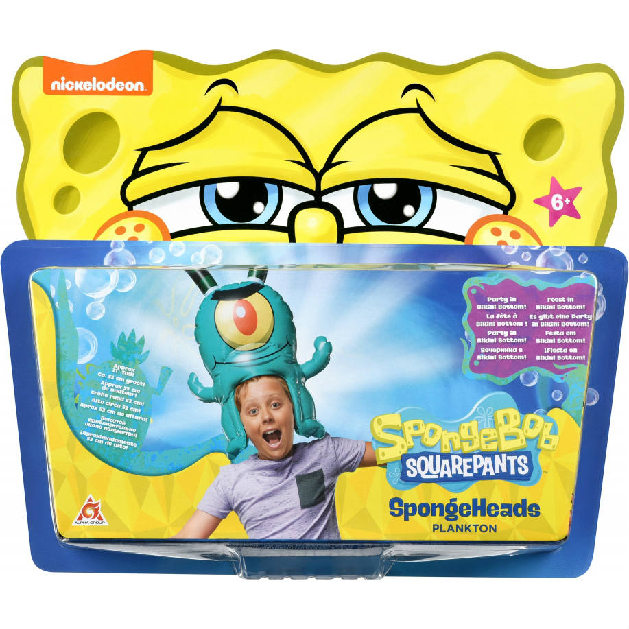Игрушка-головной убор SPONGE BOB SpongeHeads Plankton (EU690604) Размеры 700