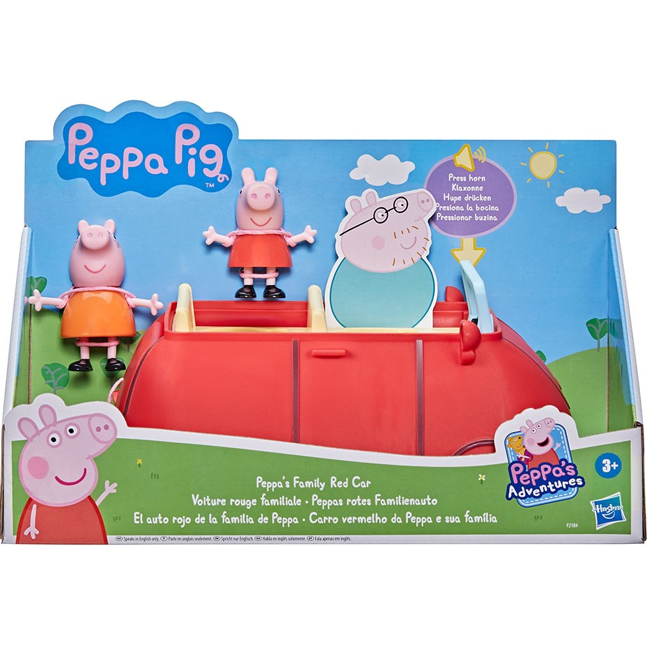 Ігровий набір Peppa Pig Машина сім'ї Пеппи (F2184) Матеріал пластик