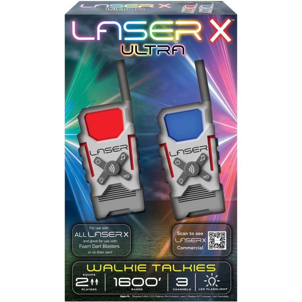 Набор игрушечных раций LASER X ULTRA (87557) Дополнительно Элементы питания: 6 AAA