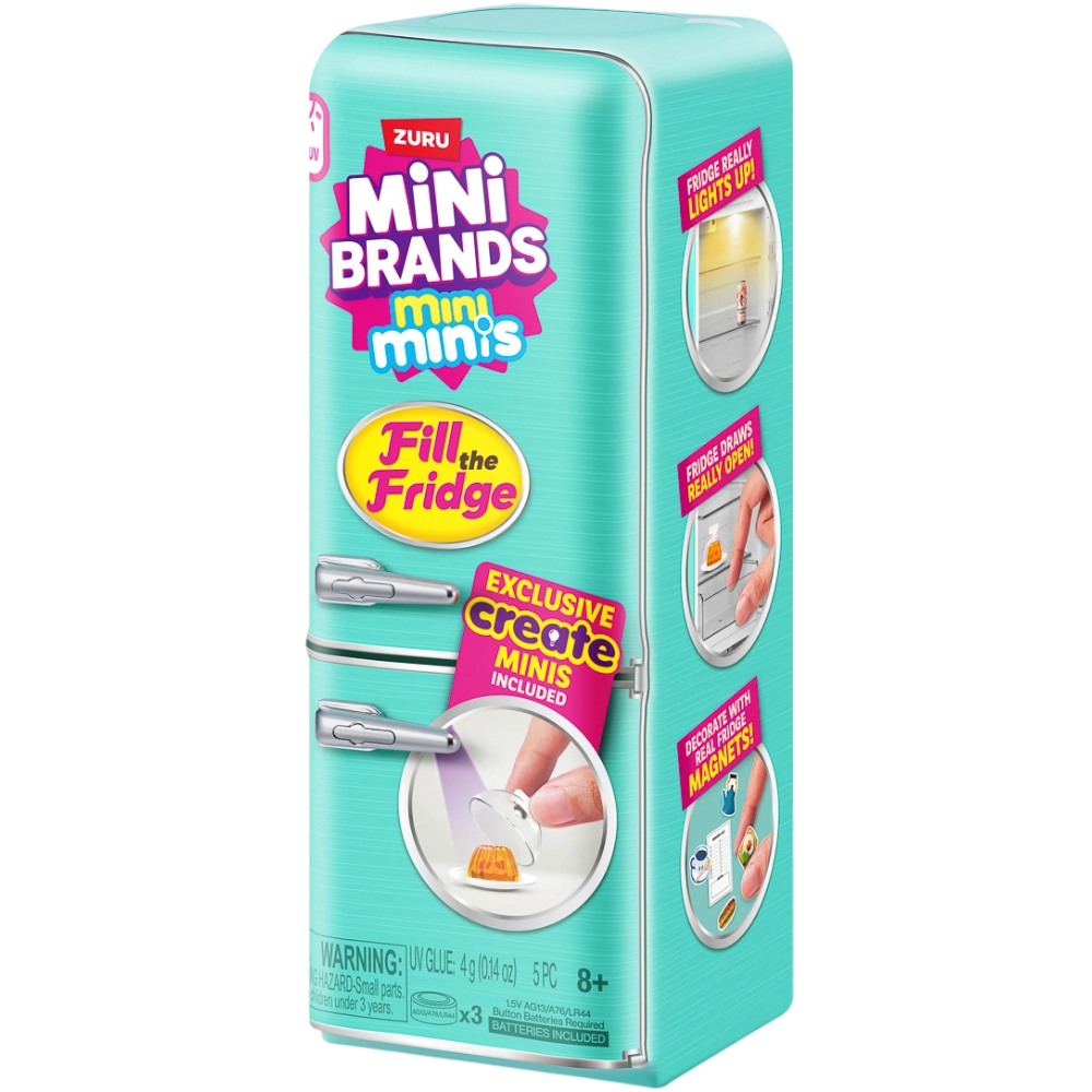 Ігровий набір ZURU MINI BRANDS Холодильник із продуктами (77673TQ1)