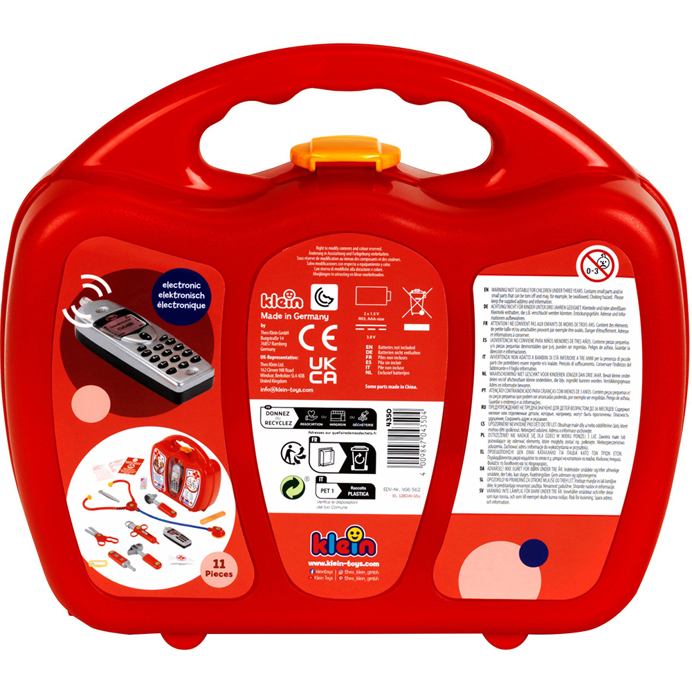 Игровой набор врача KLEIN С мобильным телефоном (4350) Тип медицинские наборы и аксессуары