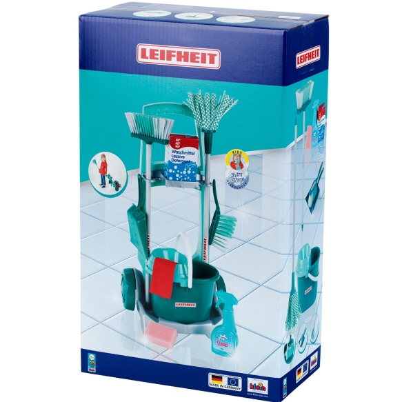 Игровой набор KLEIN Leifheit тележка для уборки с аксессуарами (6562) Возраст от 3 лет