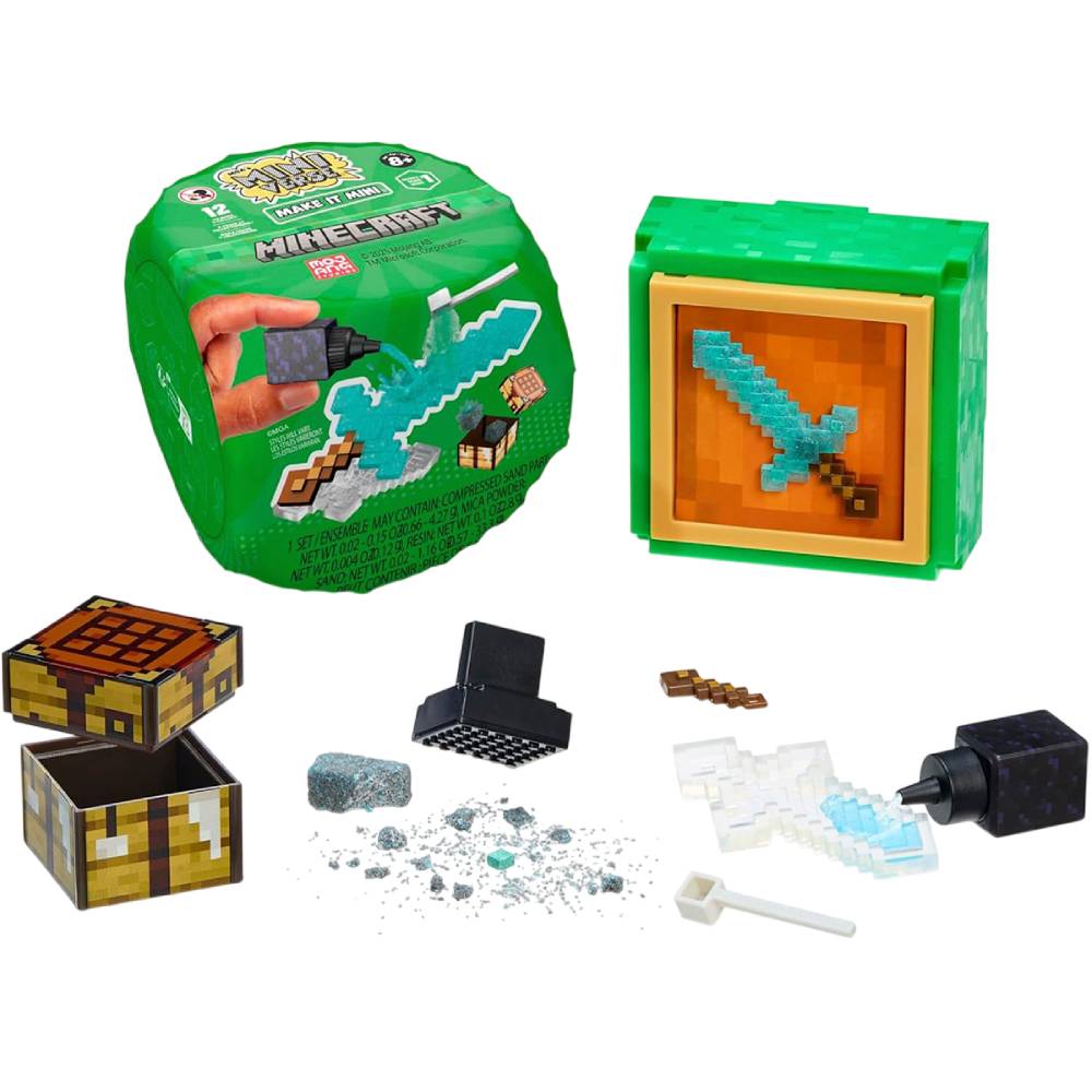 Игровой набор-сюрприз MGA'S MINIVERSE Miniverse серии Mini Minecraft Создай пиксельное приключение (557272)