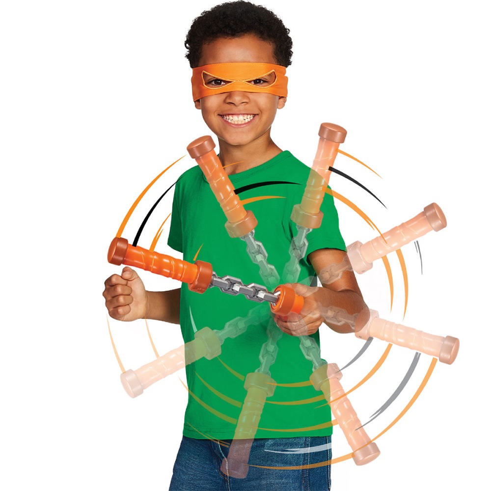 Игровой набор TMNT Мovie III W3 Нунчаки Микеланджело Вращающийся удар (84268) Материал ткань