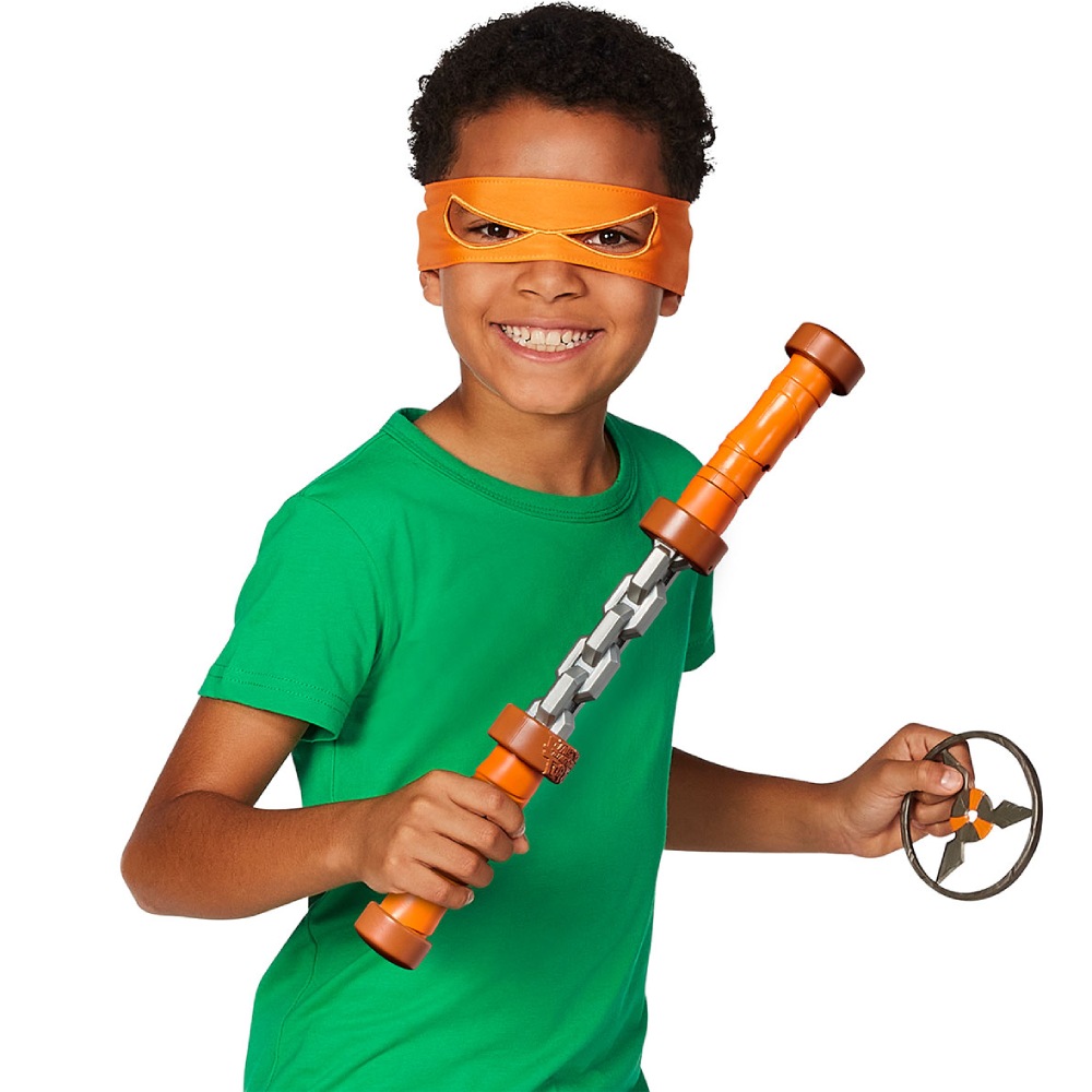 Игровой набор TMNT Мovie III W3 Нунчаки Микеланджело Вращающийся удар (84268) Для кого для мальчиков