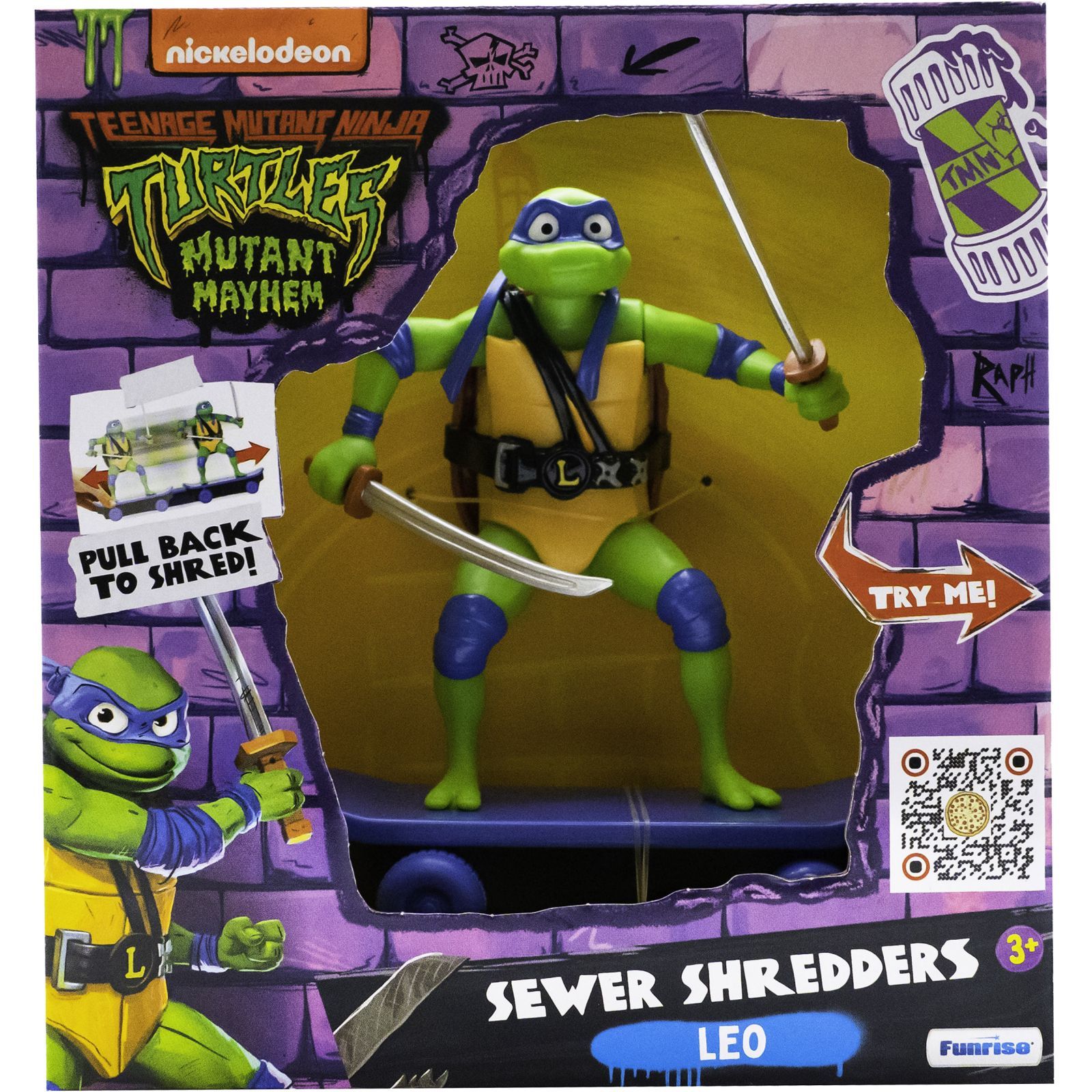 Игровой набор FUNRISE TMNT Черепашки-Ниндзя классические Мастера боевых искусств Леонардо movie star 2023 (71059)