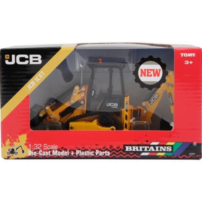 Модель BRITAINS Трактор JCB 1 CXT 1:32 (43264) Материал металл