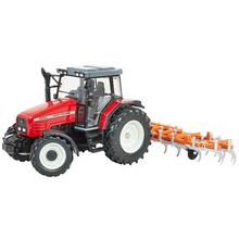 Модель BRITAINS Massey Ferguson 6290 с культиватором 1:32 (43335)