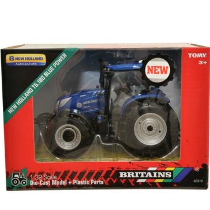 Модель BRITAINS Трактор New Holland T6.180 Blue Power (43319) Матеріал пластик