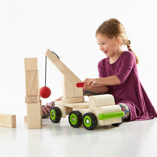 Іграшка Guidecraft Block Science Trucks Велика стінобитна машина (G7533) Матеріал пластик