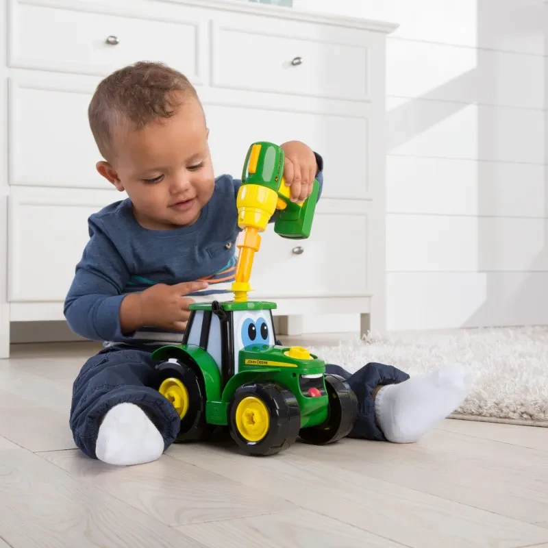 Игровой набор JOHN DEERE KIDS Конструктор Собери трактор с шуруповертом(46655) Материал пластик