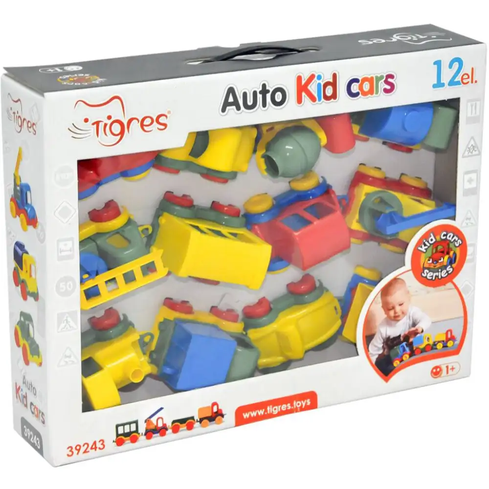 Набір машинок TIGRES Kid cars 12 шт (39243)